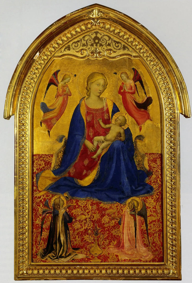İsa Çocuk ve Dört Melekli Meryem Ana - Fra Angelico