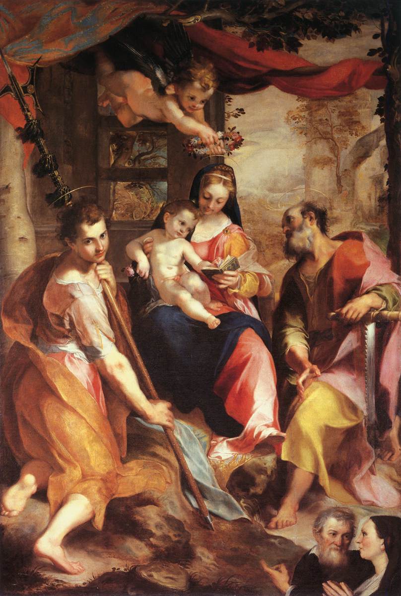 Vierge à l’Enfant avec saint Simon et saint Jude - Federico Barroci - Alpha Reproduction