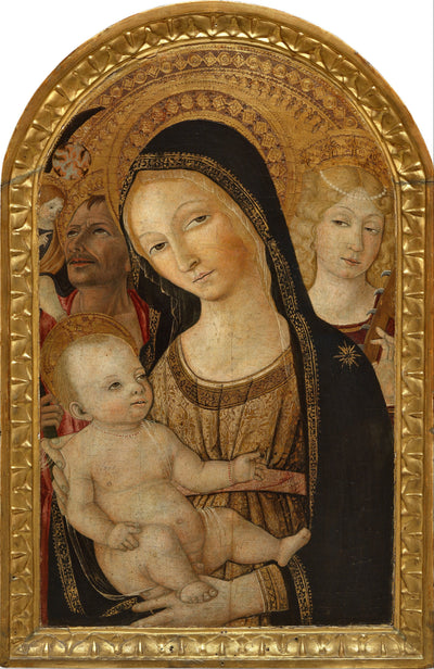 Vierge à l’Enfant avec sainte Catherine d’Alexandrie et saint Christophe - Matteo di Giovanni - Alpha Reproduction