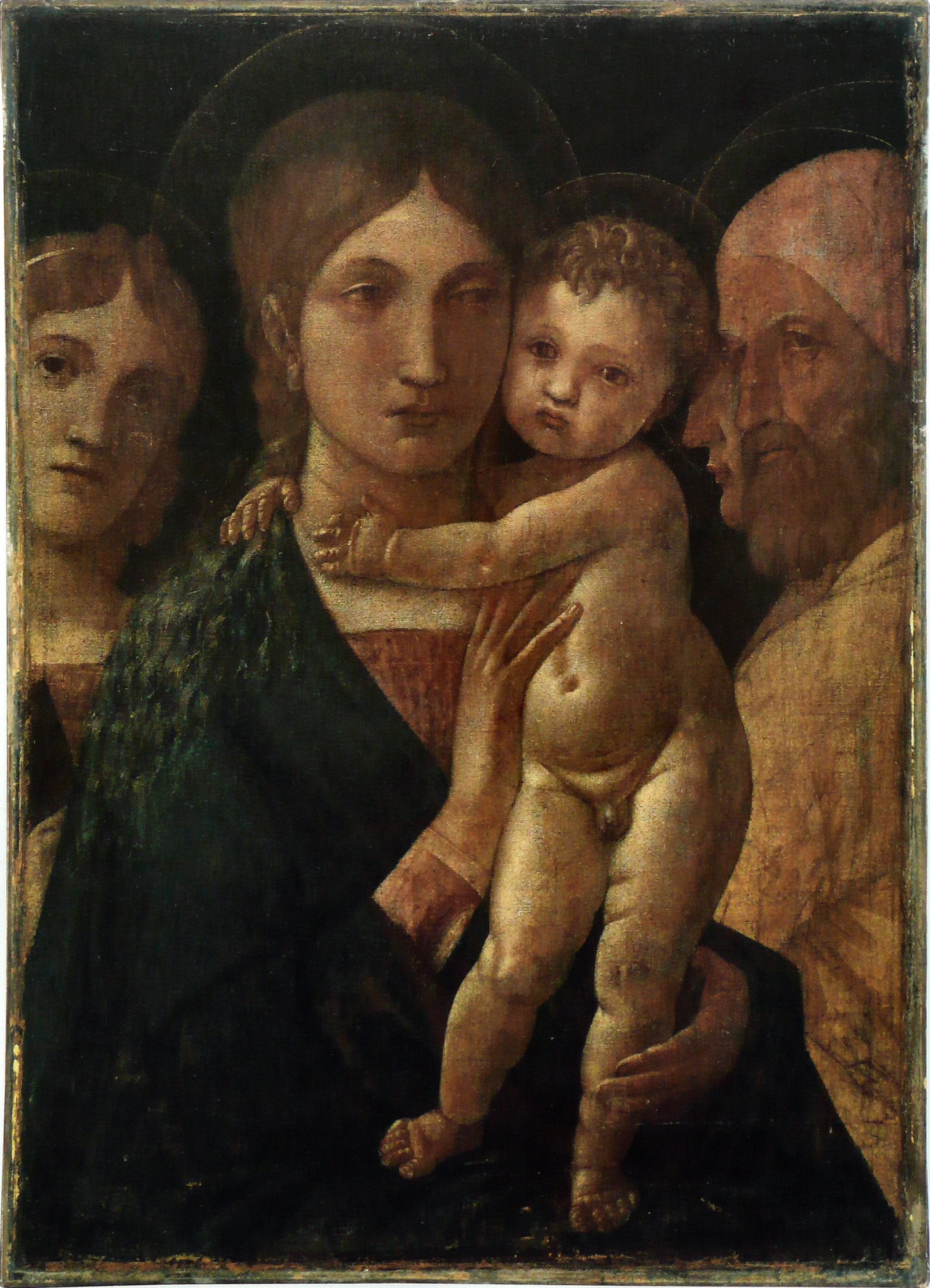 Vierge à l'Enfant avec trois saints - Andrea Mantegna