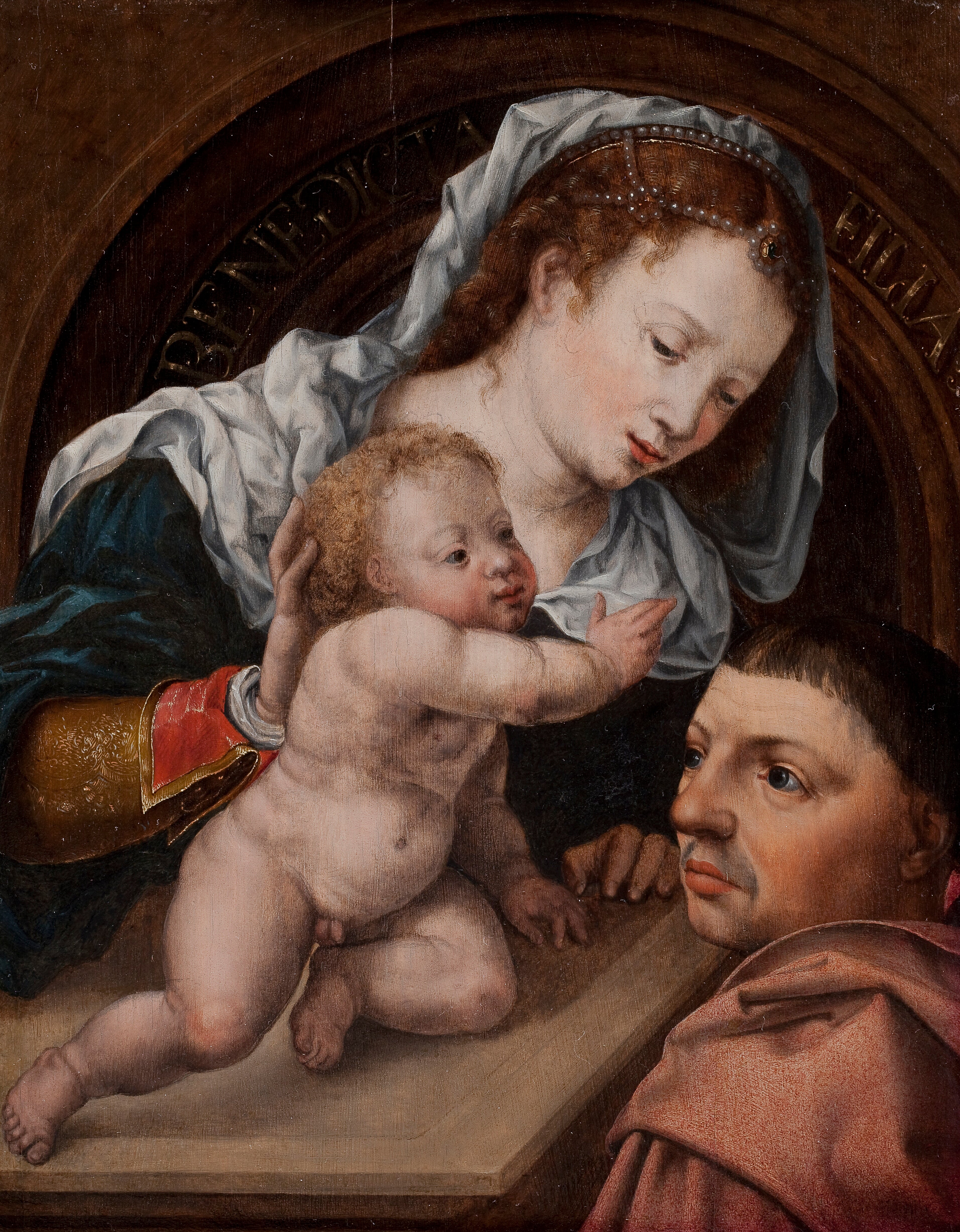Vierge à l’Enfant avec un patron - Jan Gossaert - Alpha Reproduction