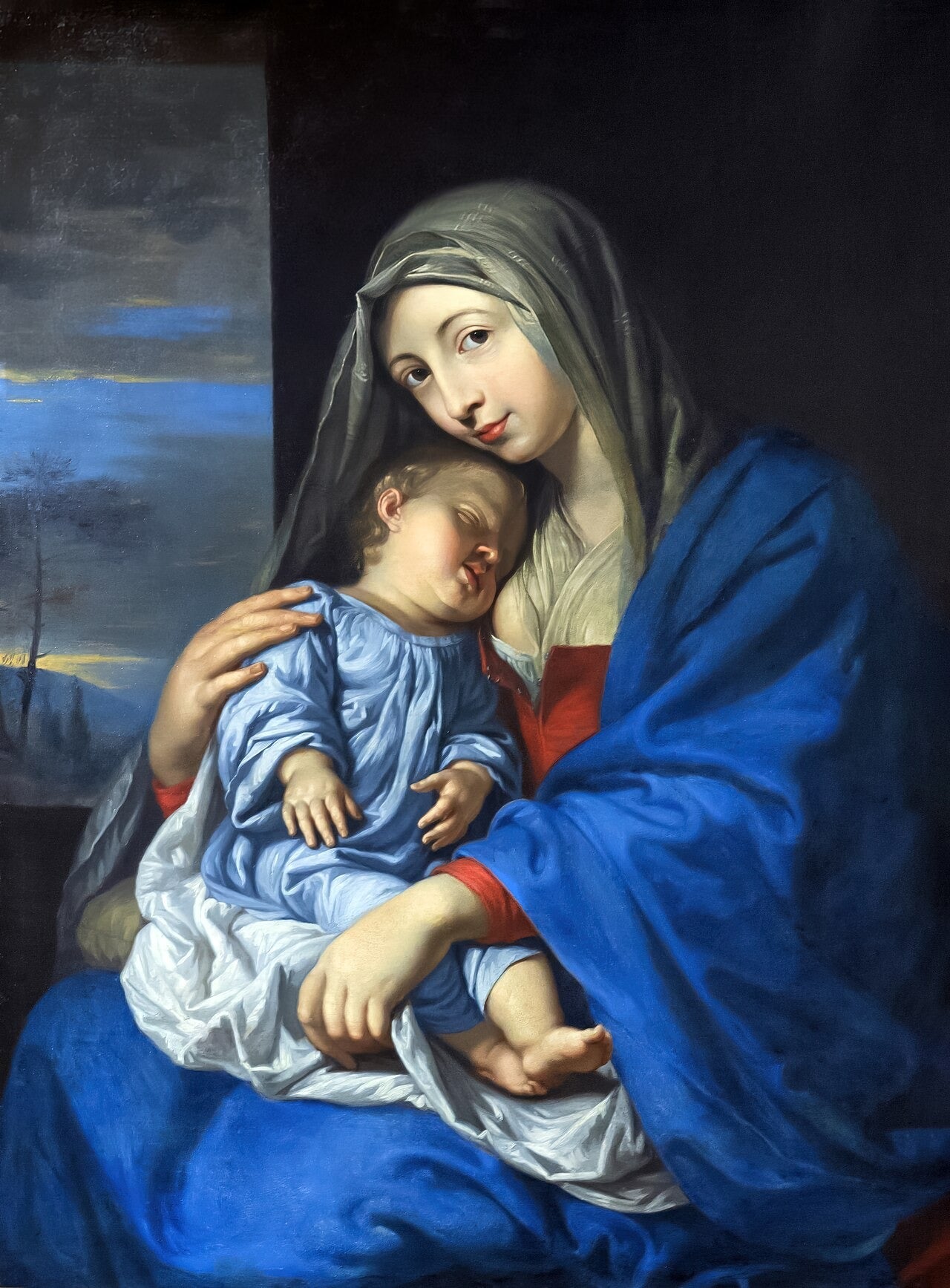 Vierge à l'Enfant endormi - Philippe de Champaigne
