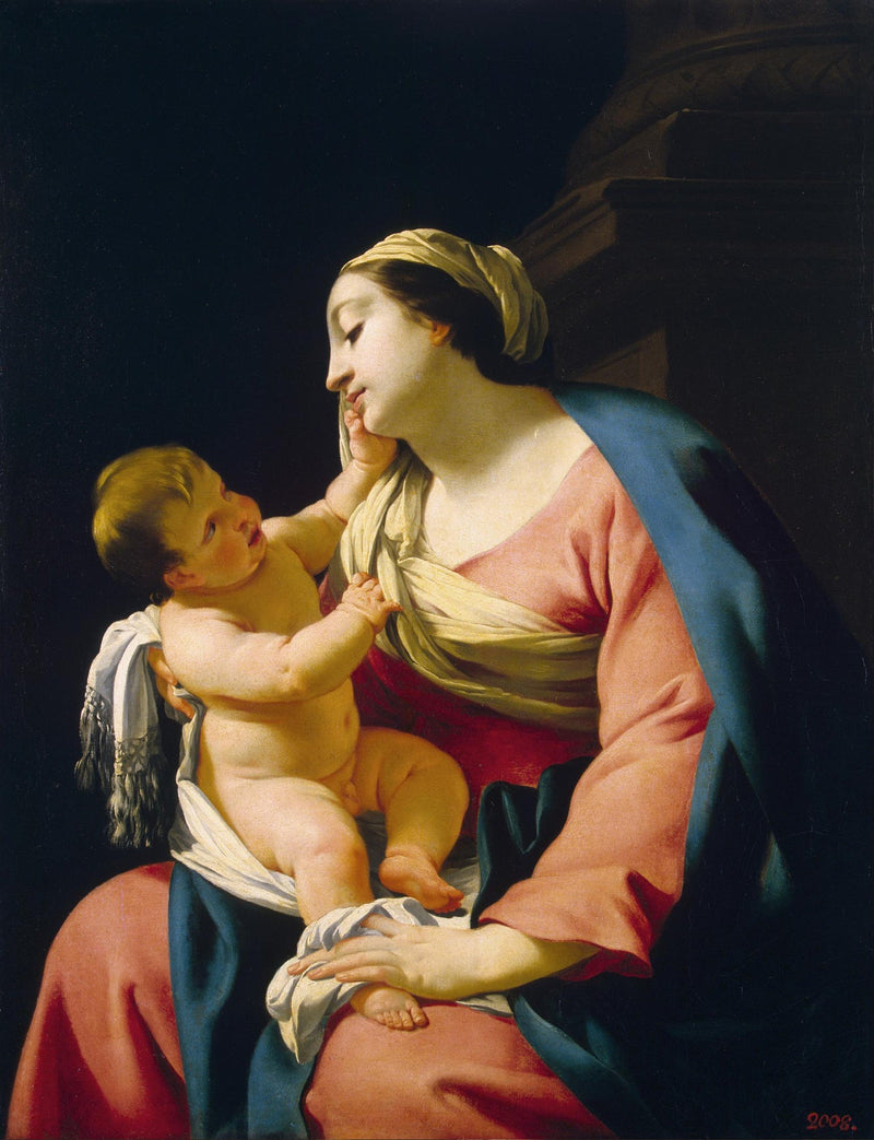İsa Anası ve Çocuk - Simon Vouet
