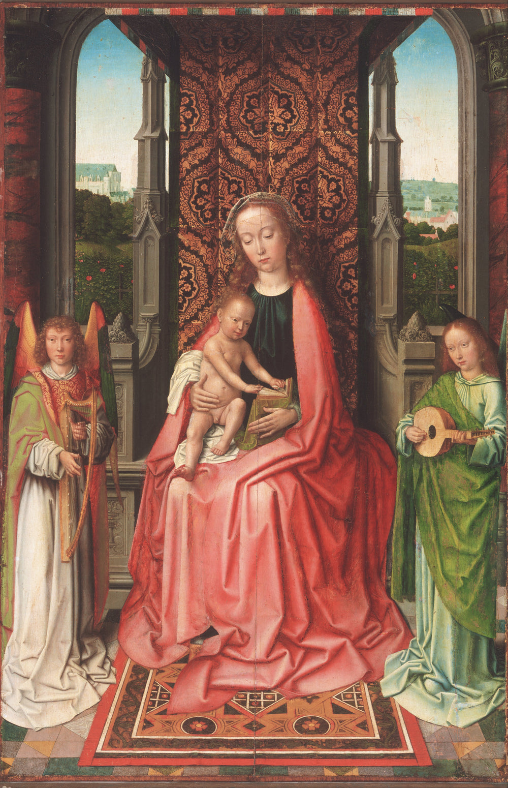 Vierge à l’Enfant trônant entourée d’anges - Gérard David - Alpha Reproduction