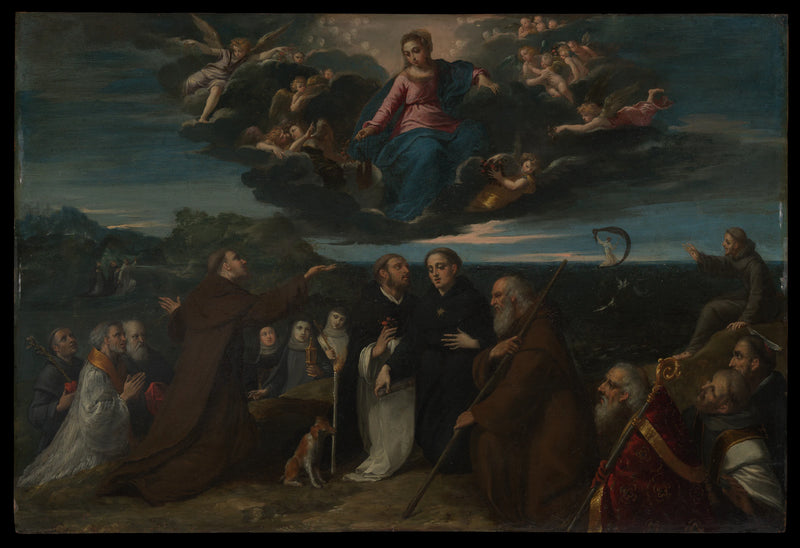 La Vierge adorée des saints - Scarsellino (Ippolito Scarsella)