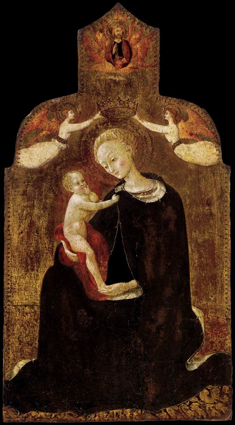 Vierge d'humilité - Stefano di Giovanni (Sassetta) image 1 tableau peint à l’huile sur toile