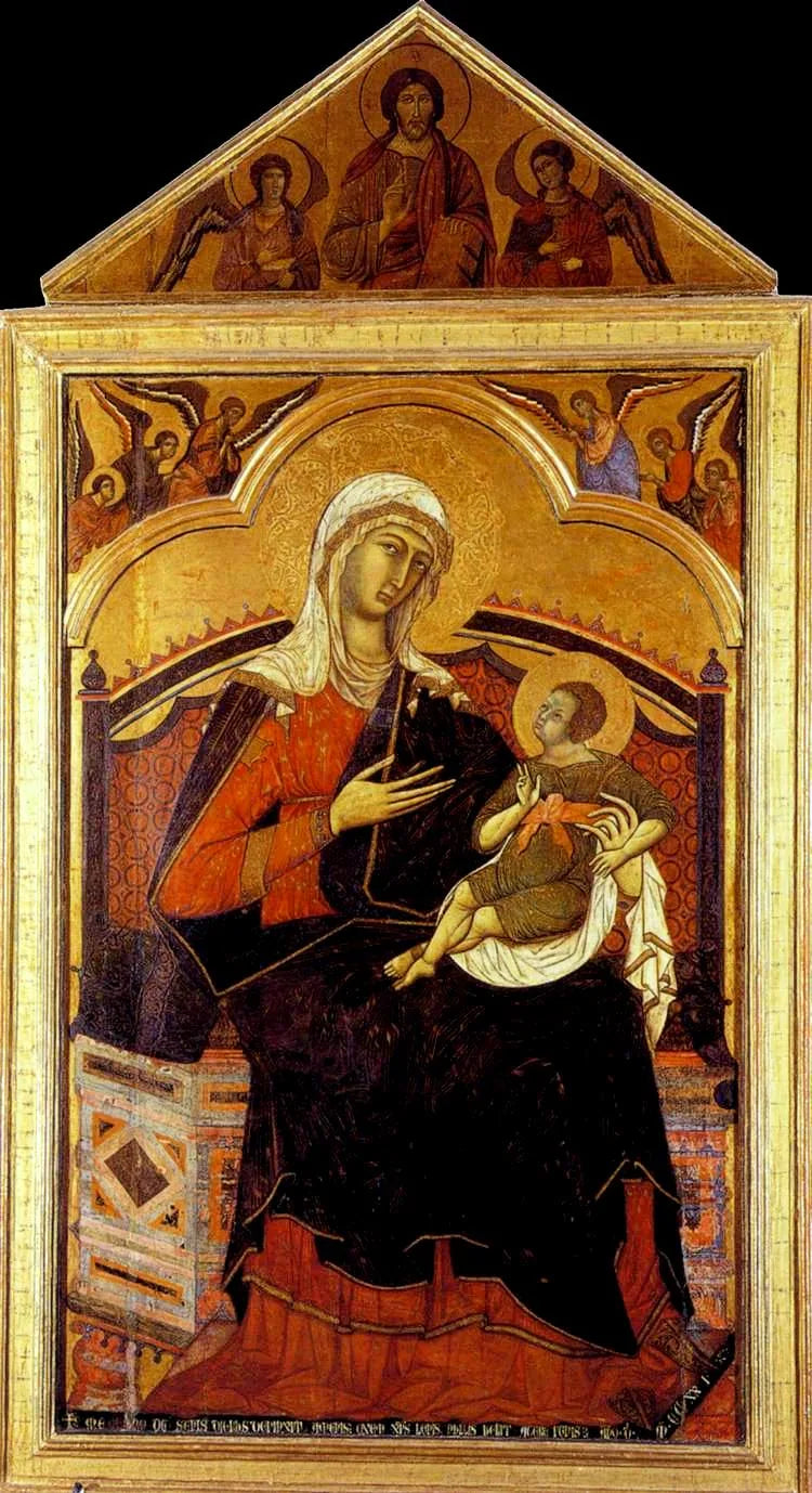 San Domenico Meryem Ana İmgesi - Guido da Siena