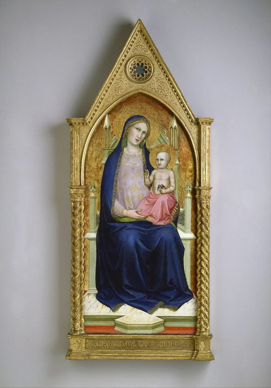 Majesteli Meryem Ana (On Bölümlü Bir Altar Panosundan Alıntı) - Lorenzo Monaco