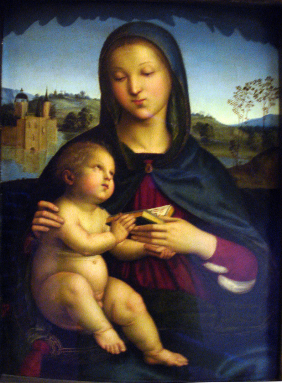 Vierge à l’Enfant avec le livre, vers 1502-1503 – Raphaël