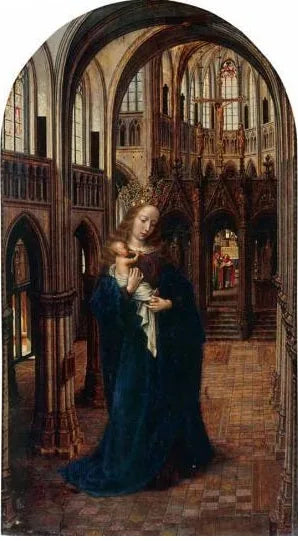 Bakire ve Çocuk Kilisede - Jan Gossaert