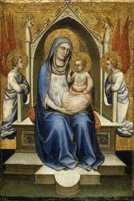 Bakire ve Çocuk İsa yüceliğinde - Lorenzo Monaco