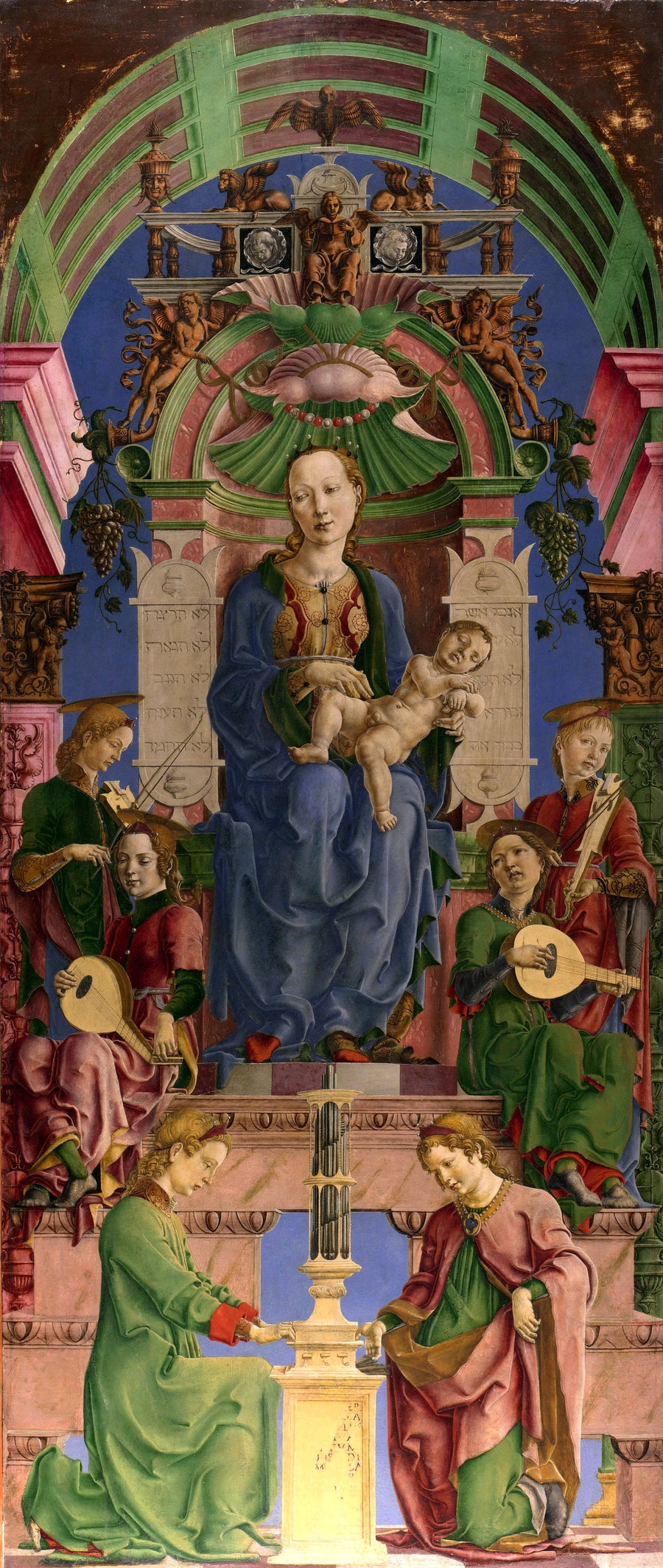 La Vierge et l'Enfant intronisés - Cosmè Tura