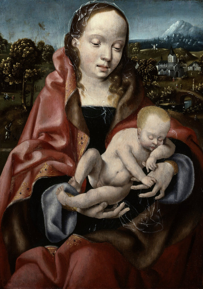 Vierge et Enfant Jésus endormi - Joos van Cleve