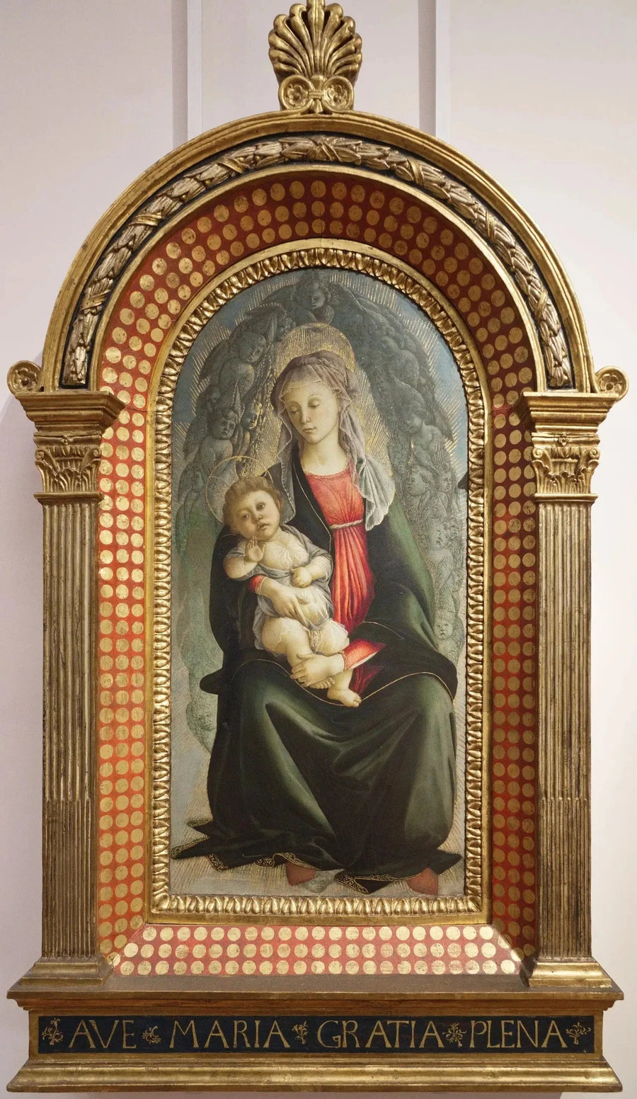 Melekler içinde Meryem ve Çocuk - Sandro Botticelli