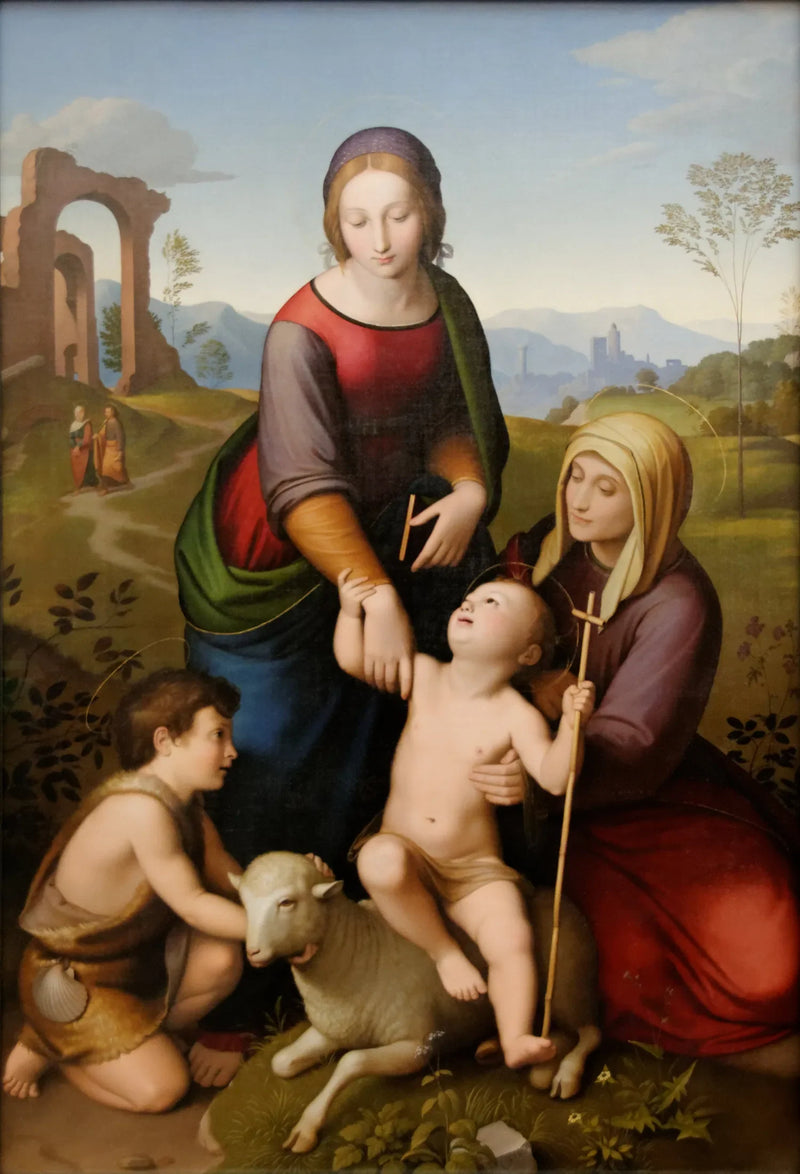 Bakire Meryem, Aziz Elisabeth, İsa, Vaftizci Yahya - Johann Friedrich Overbeck