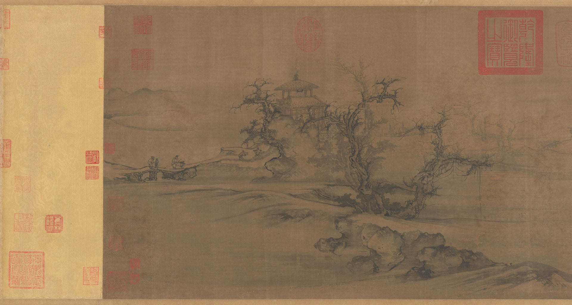 Vieux arbres, distance plane, Guo Xi