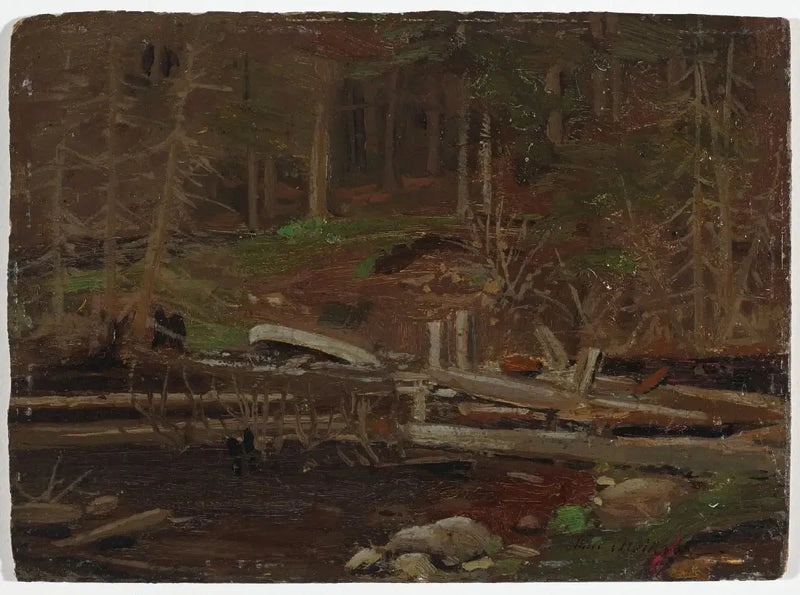Eski ahşap baraj, Algonquin parkı - Tom Thomson