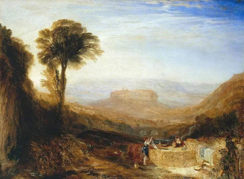 Orvieto Manzarası, Roma'da Boyanmış - J. M. W. Turner