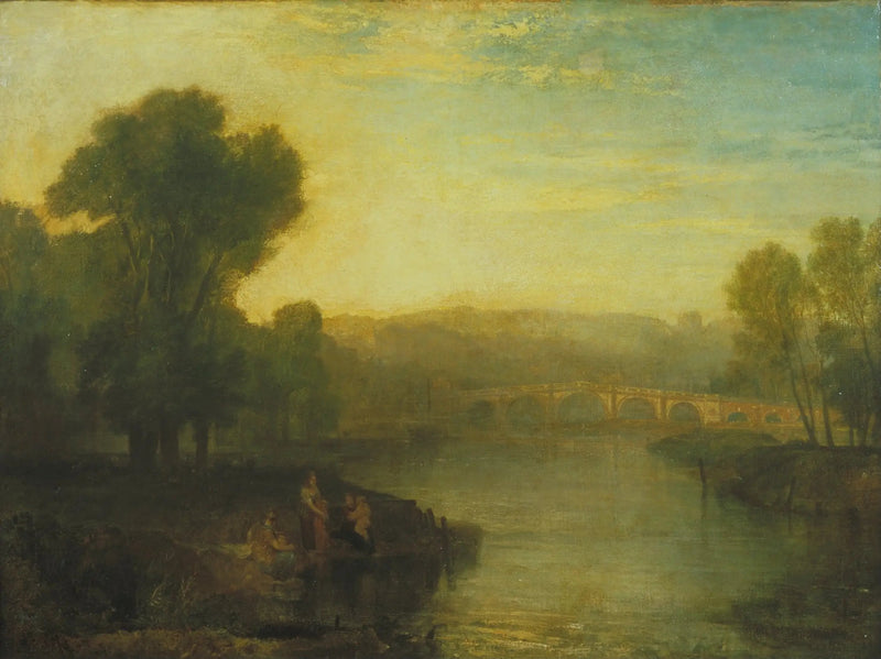 Richmond Tepesi ve Köprü Manzarası - J. M. W. Turner