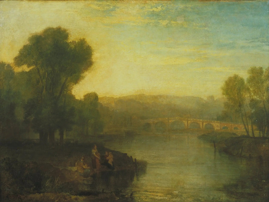 Richmond Tepesi ve Köprü Manzarası - J. M. W. Turner