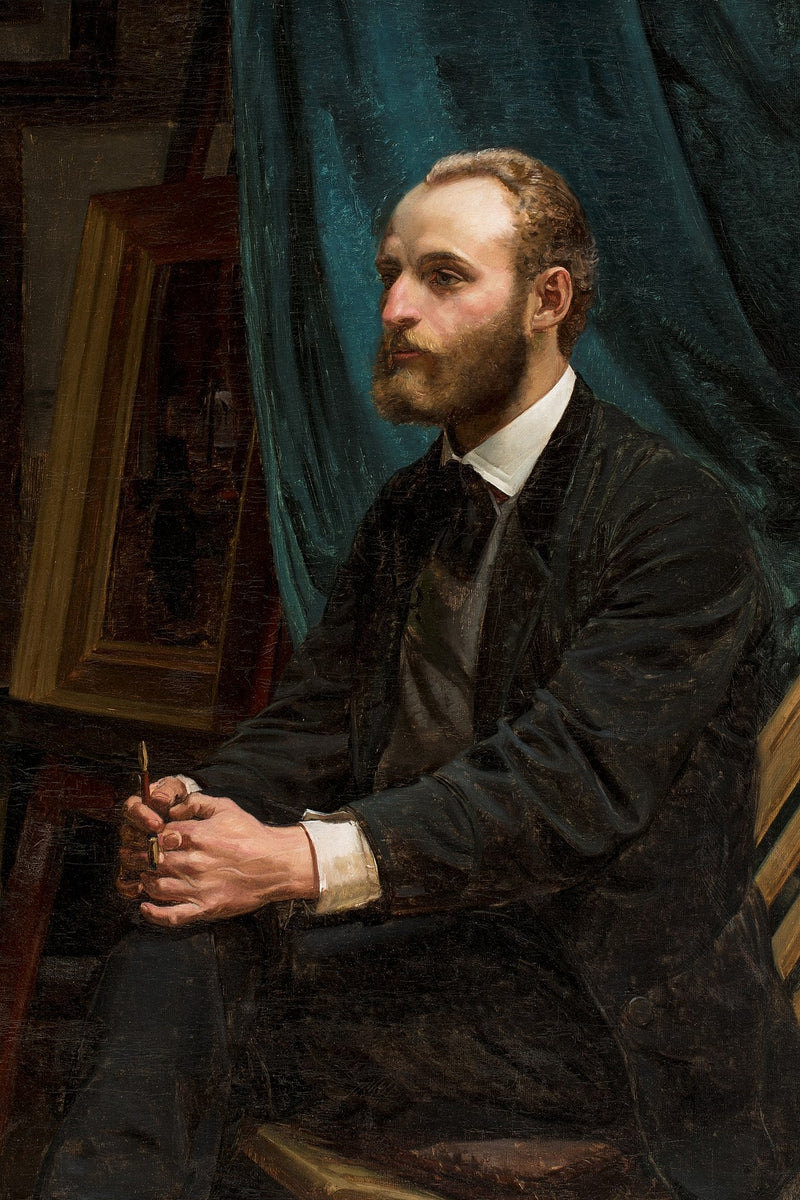 Viggo Johansen stüdyosunda - Michael Peter Ancher