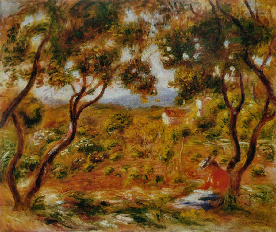 Cagnes'deki Bağlar - Pierre-Auguste Renoir