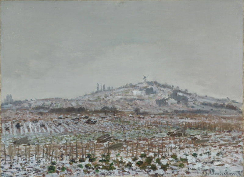 Kar altında sarmaşıklar, Orgemont değirmeni W254 - Claude Monet