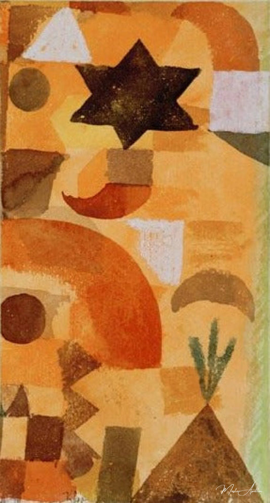 Vignette pour l'Égypte - Paul Klee - Reproductions de tableaux et peintures haut de gamme