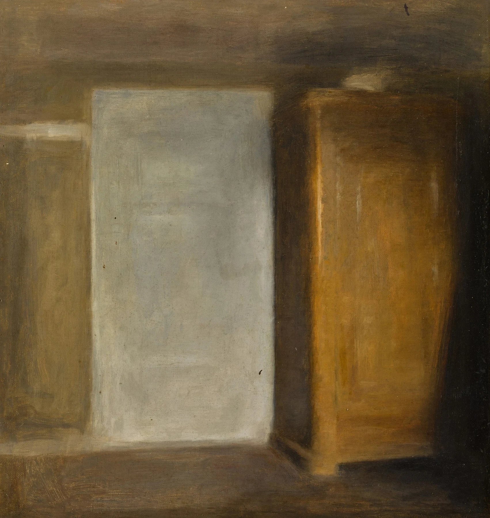 La Porte blanche et l’Armoire dorée, peinture de Vilhelm Hammershøi