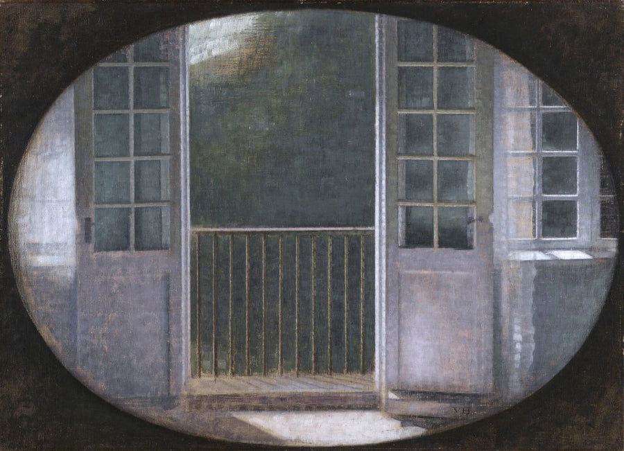 Le Balcon, Spurveskjul - Vilhelm Hammershøi