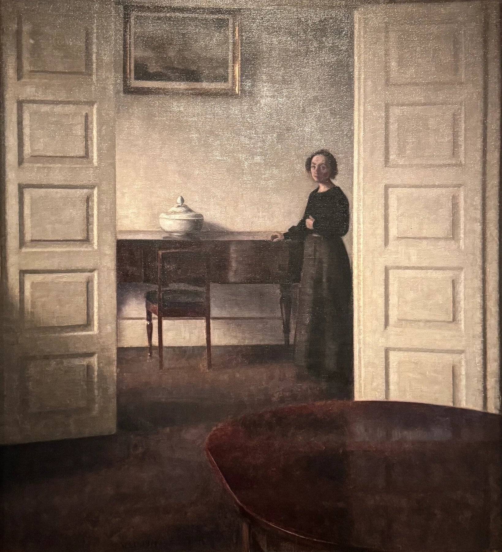 Intérieur de Bredgade, peinture de Vilhelm Hammershøi
