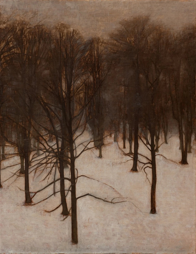 Paysage de neige, Søndermarken - Vilhelm Hammershøi