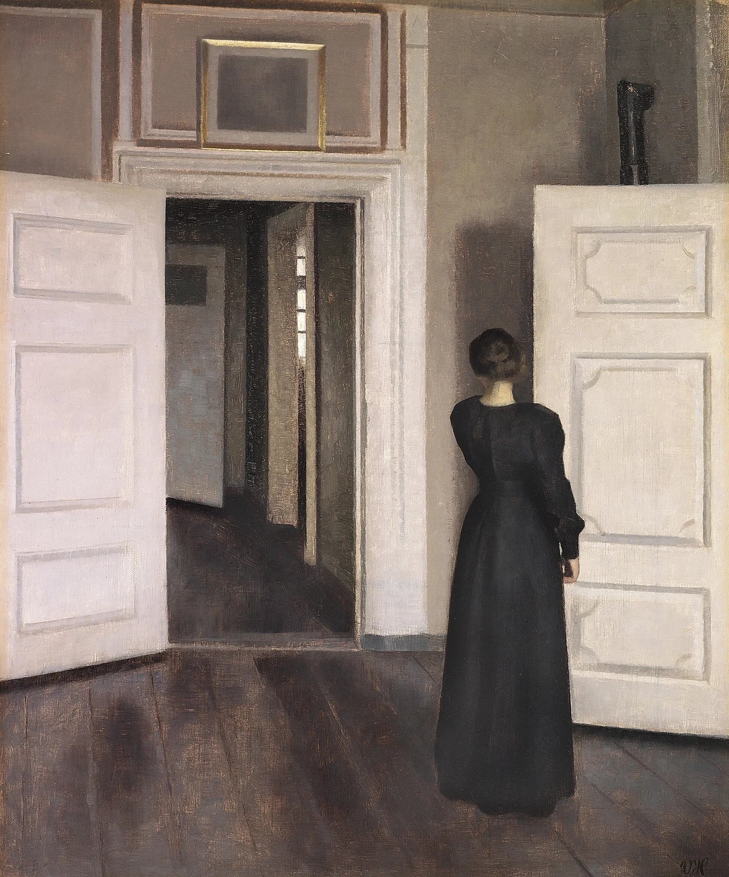 Ida dans l’intérieur de Strandgade 30, peinture de Vilhelm Hammershøi