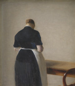 Femme vue de dos - Vilhelm Hammershøi