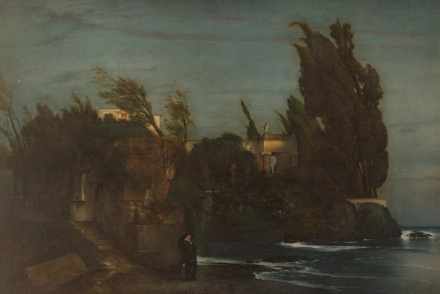 Deniz Kenarında Villa - Arnold Böcklin