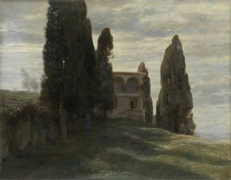 İtalyan Villa Baharında - Arnold Böcklin