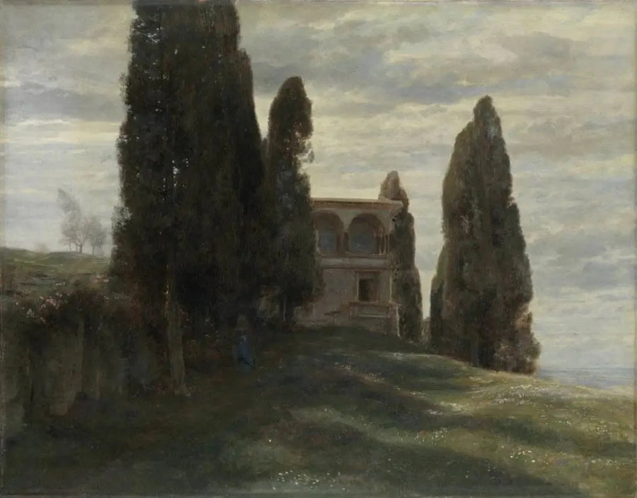 İtalyan Villa Baharında - Arnold Böcklin