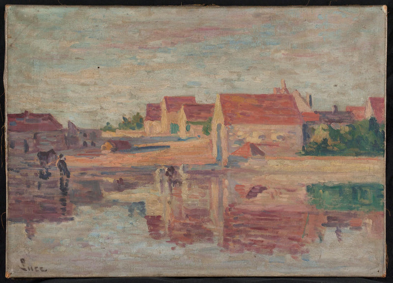 Nehir Kenarında Köy - Maximilien Luce