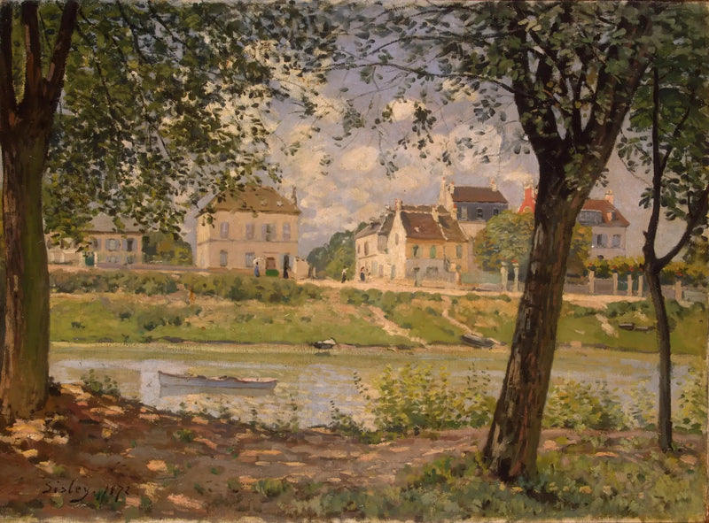 Seine Nehri Kenarındaki Köy - Alfred Sisley