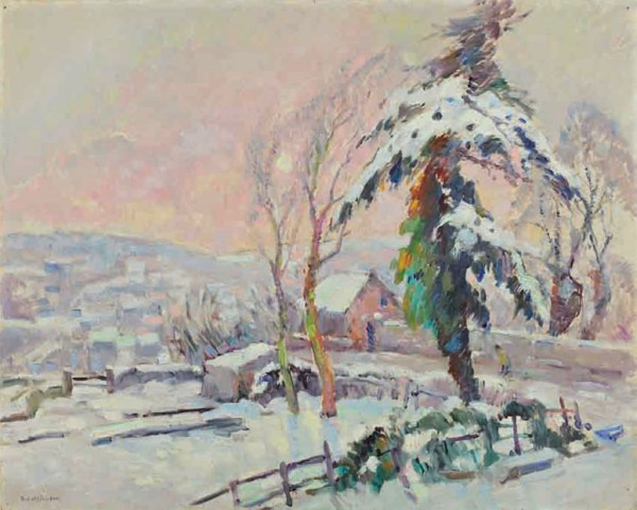 Village enneigé - Robert Antoine Pinchon