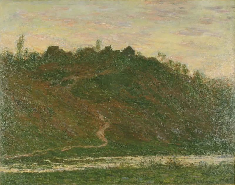 La Roche-Blond Köyü, akşam etkisi W1238 - Claude Monet
