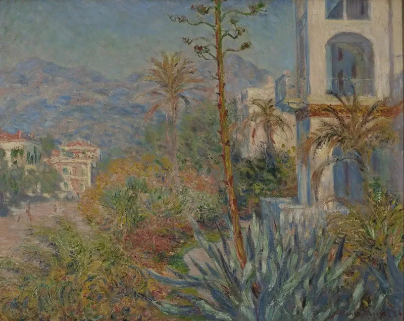 Bordighera W856'daki Villalar - Claude Monet