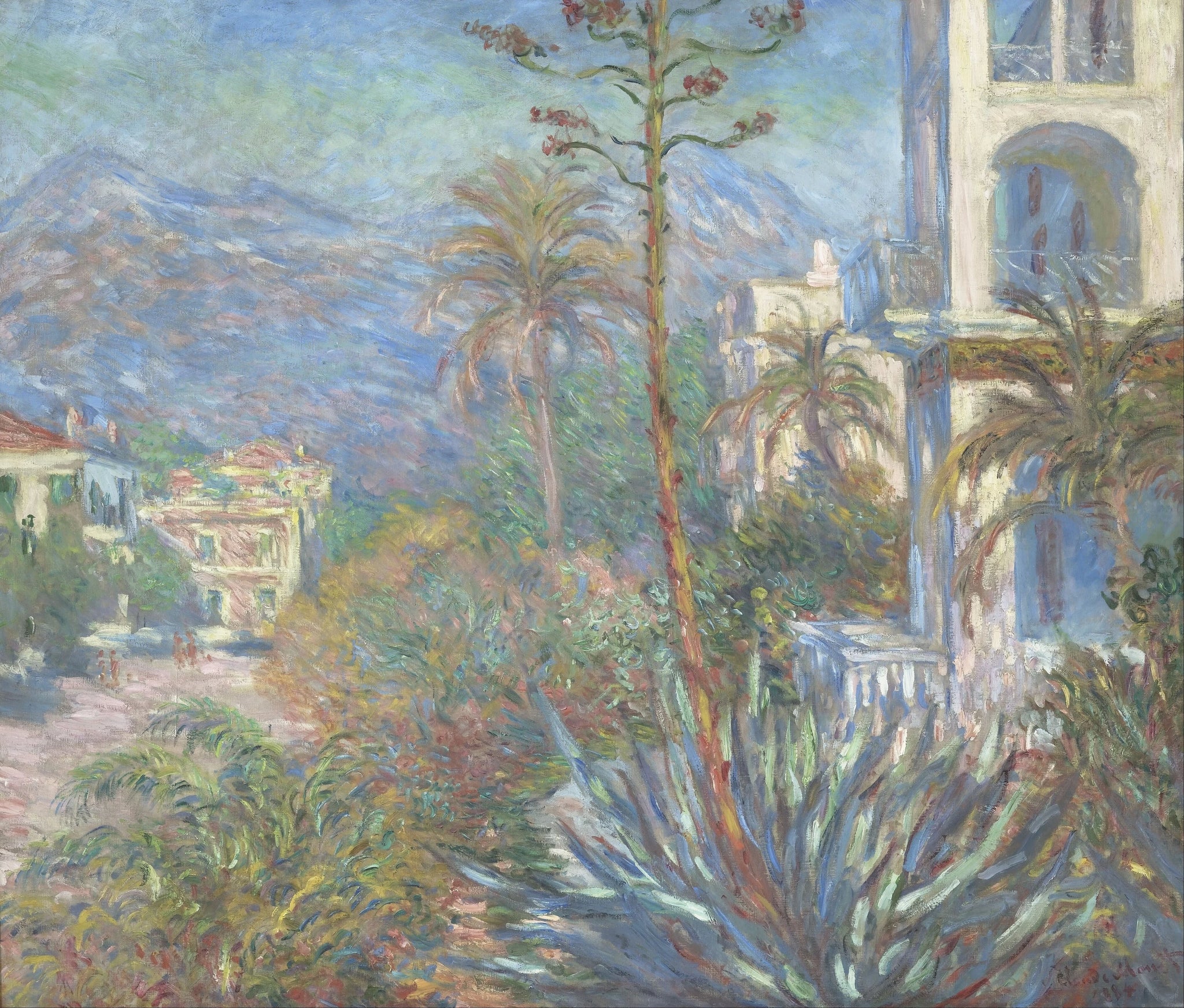 Les Villas à Bordighera W857 de Claude Monet – musée d’Orsay RF 2000 94