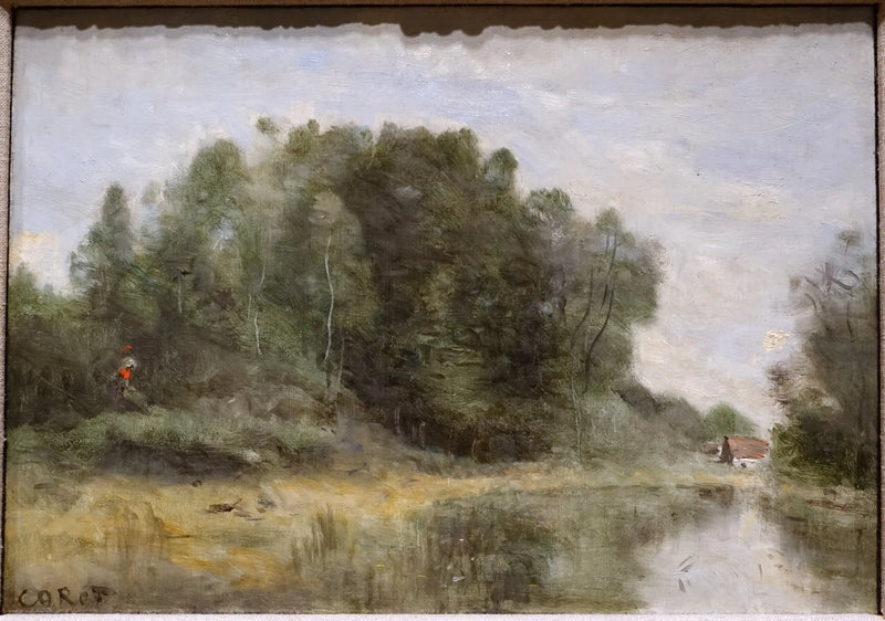 Ville d'Avray - gölet kenarında - Jean-Baptiste Camille Corot