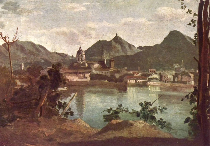 Cenevre ve Gölü - Jean-Baptiste Camille Corot