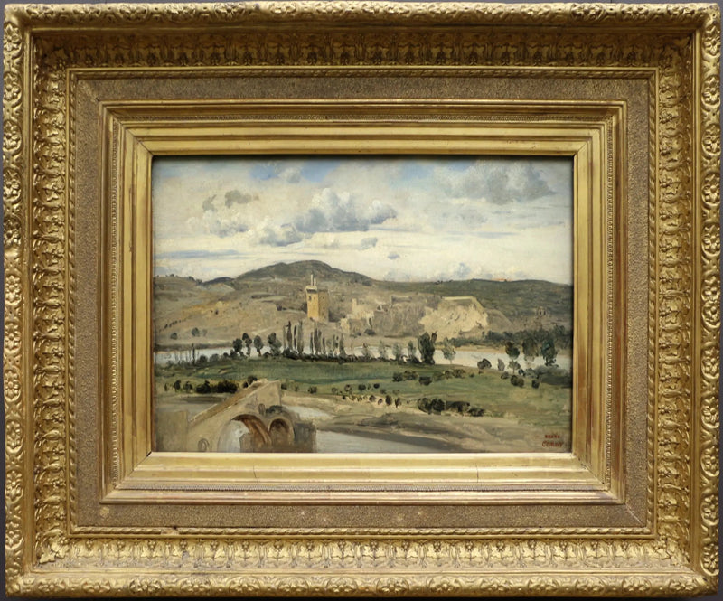 Villeneuve-les-Avignon. Philippe Le Bel Kulesi - Jean-Baptiste Camille Corot