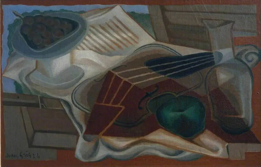 Keman ve Meyve Tabağı - Juan Gris