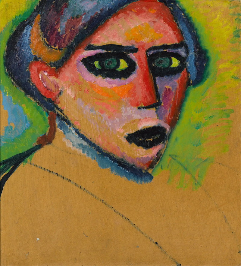 kadın yüzü - Alexej von Jawlensky
