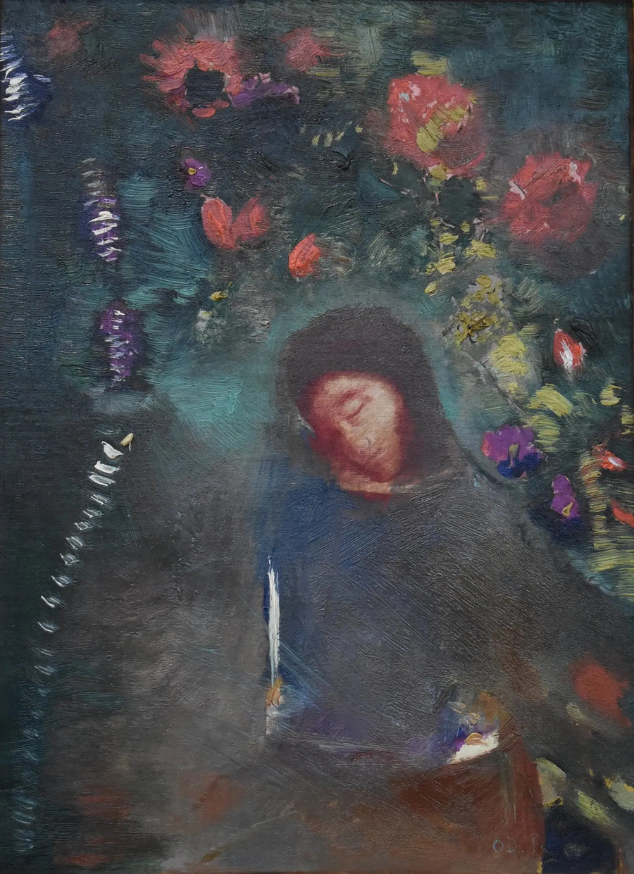 Yüz ve Çiçekler - Odilon Redon