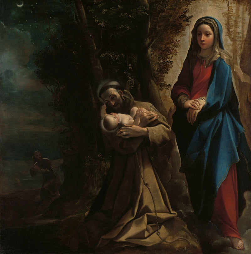 Assisst Saint François de Assise Görüşü - Ludovico Carracci